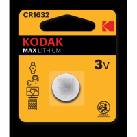 Батарейки Kodak CR1632-1BL MAX Lithium (60/240/50400) 1шт/уп
