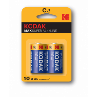 Батарейки Kodak LR14-2BL MAX SUPER Alkaline [KC-2] (20/200/6000) (С) 2шт/уп