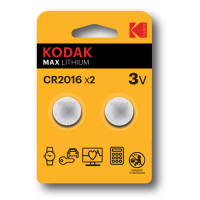 Батарейки Kodak CR2016-2BL MAX Lithium (60/240/43200) 2шт/уп