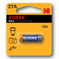 Батарейка Kodak 27A-1BL MAX SUPER Alkaline [K27A-1, GP27A, MN27] (60/240/28800) 1шт/уп