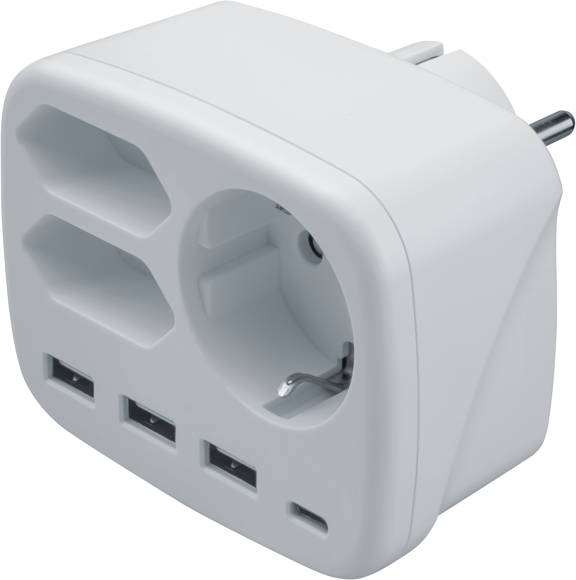 Разветвитель Navigator 95 680 NAD-USB03-1E+2X-WH