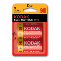 Батарейки Kodak R20-2BL SUPER HEAVY DUTY Zinc [KDHZ-2] (24/120/5040) (D) 2шт/уп