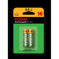Аккумуляторы NiMH Kodak HR6-2BL 2600mAh [KAAHR-2/2600mAh] (никель-металлгидридные) (40/320/12800)