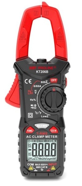 Токовые клещи цифровые КТ 206В