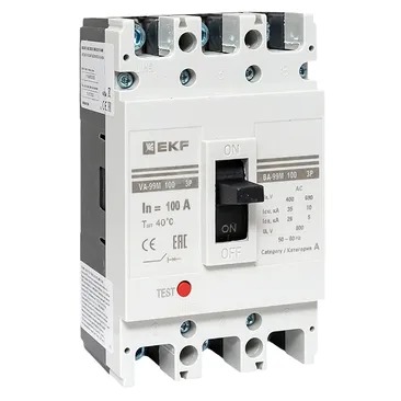 Автомат ВА-99М 100/100А 3P 35kA EKF