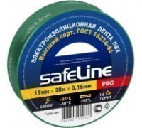 Изолента Safeline 19мм*20м зеленая