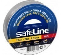 Изолента Safeline 19мм*25м серо-стальной