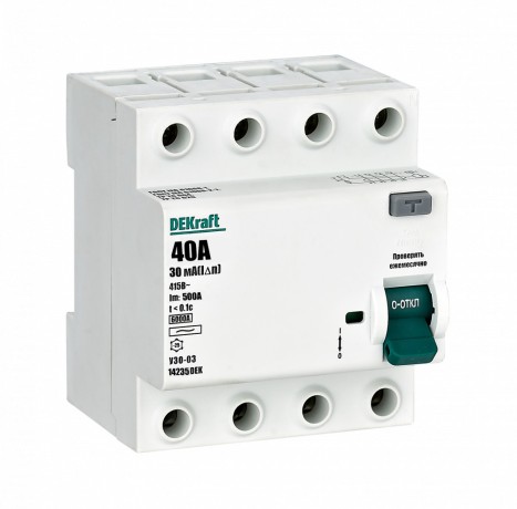 14235 DEK-УЗО03-6кА-4Р-040А-030мА АС 