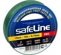 Изолента Safeline 15мм*10м зеленый