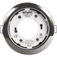 Светильник Navigator 71 279 NGX-R1-003-GX53(Хром) с монтаж.кольцом