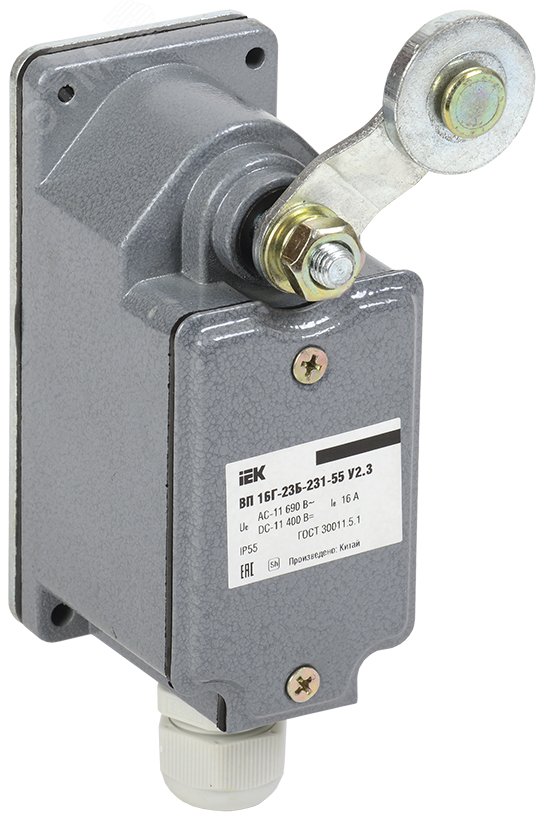 Выключатель путевой ВП 16Г-23Б-231-55 У2.3, 1з+1р, IP55, IEK
