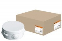 Распаячная коробка ОП D85х40мм, крышка, IP54, 4вх. TDM (120)