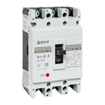 Автомат ВА-99М 100/63А 3P 35kA EKF