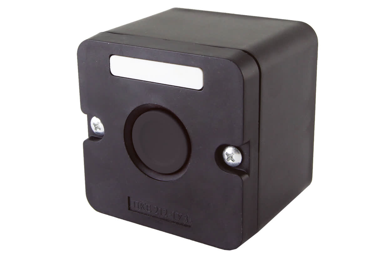 Пост кнопочный ПКЕ 212-1 УЗ  черн. IP40 TDM 