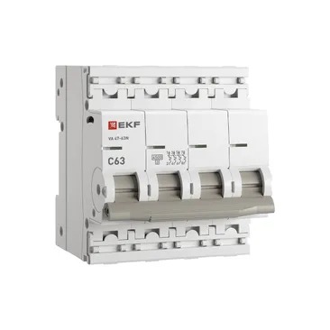 Автомат ВА4763N 4п 63А (С) ЭКФ-PROxima