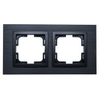 Style Рамка 2-я черный (Алюминиевая) 107-820000-161