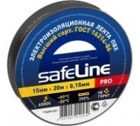 Изолента Safeline 15мм*20м черный