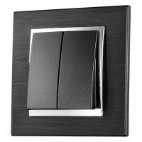 Style Рамка 1-я черный (Алюминиевая) 107-820000-160