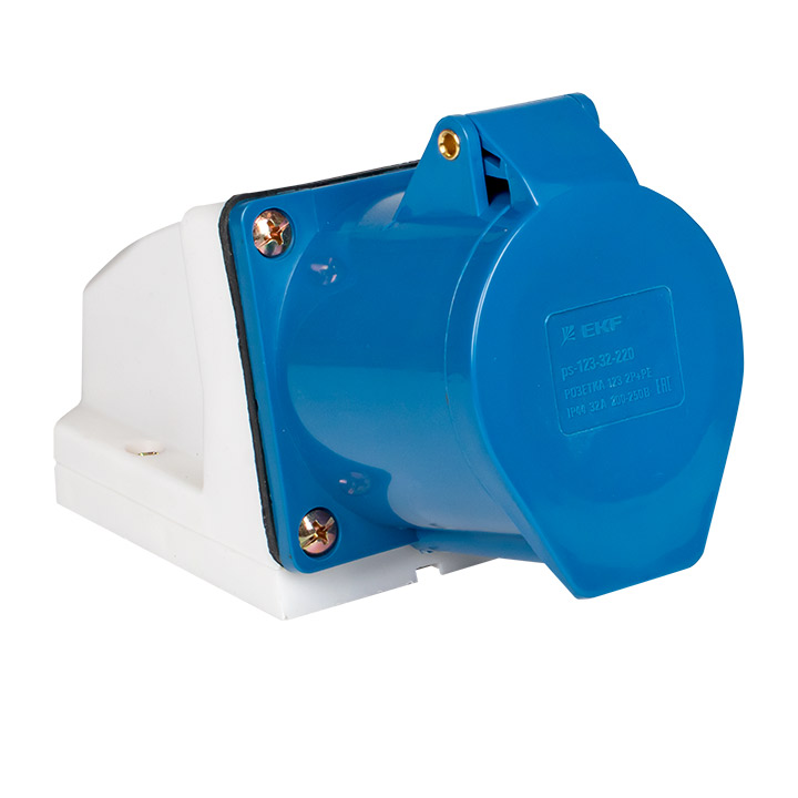 Розетка стационар.наруж. 123 2Р+РЕ 32А 220В IP44 EKF PROxima