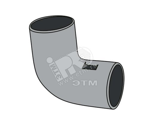 Угол соединительный,крутозам, разъемный на 90гр. ф25мм