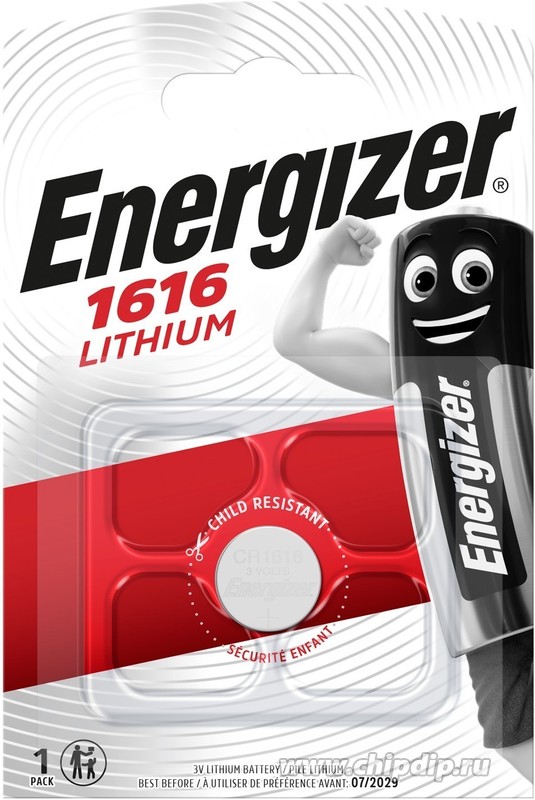 Батар.ENR Lithium CR 1616 PIP1, .бл