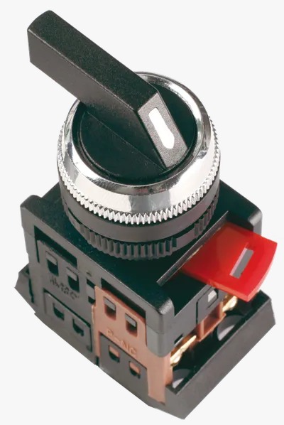 Переключатель ALCLR-22 черный на 3 фиксир полож. I-O-II 1з+1р IEK