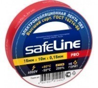 Изолента Safeline 15мм*10м красный