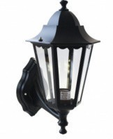 Светильник 6060-01 садово-парковый шестигранник, 60Вт, вверх, черный TDM