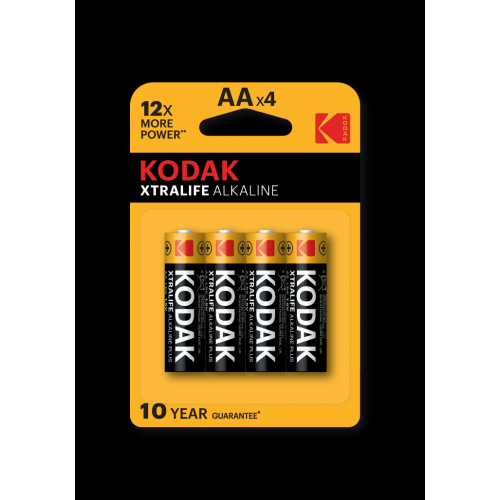 Батарейки Kodak LR6-4BL XTRALIFE Alkaline [KAA-4] пальчиковые 4шт/уп