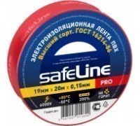 Изолента Safeline 19мм*20м красный