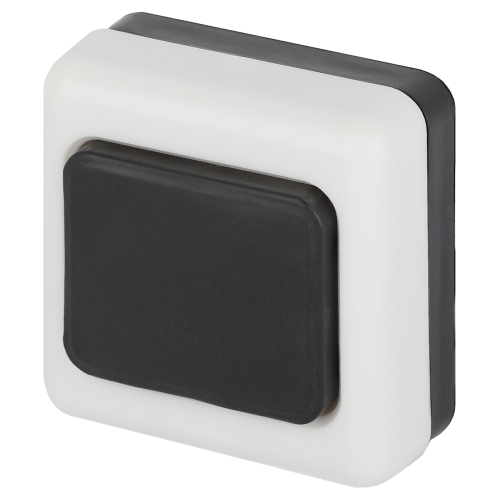 Кнопка дверного звонка ЭРА D2 проводного, черная