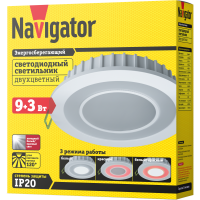 Светильник Navigator 71 814 NDL-RC1-9+3W-R180-WR-LED с красной подсветкой(остаток)