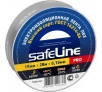 Изолента Safeline 19мм*20м серо-стальной