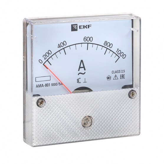 АМА-801 аналог.на панель (80х80) круглый вырез 1000А трансф.подкл. ЭКФ