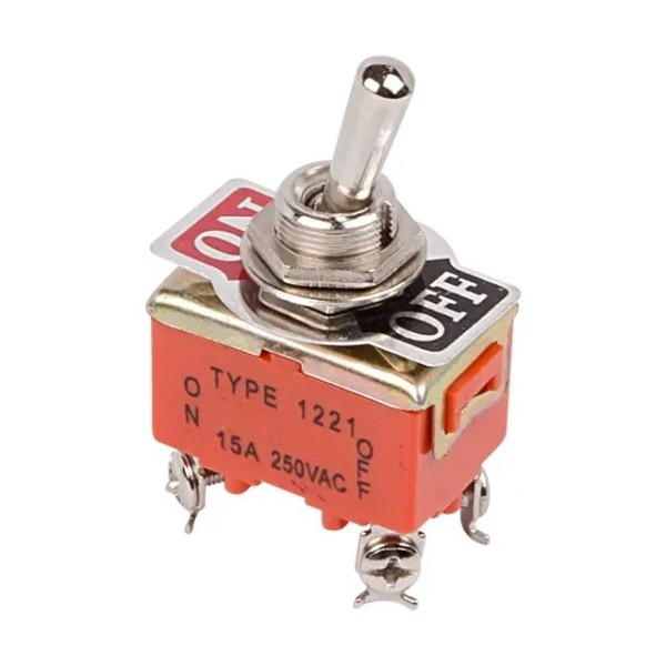 Тумблер 250V 15А (4c) ON-OFF двухполюсный  REXANT