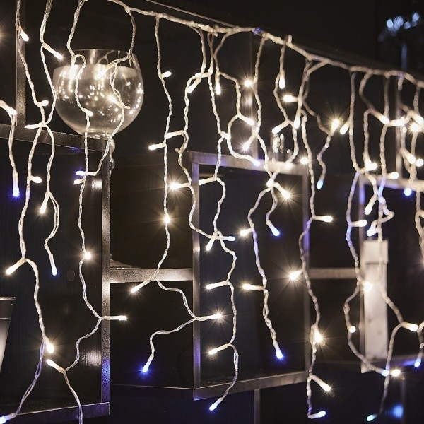 ULD-B25006-440/TTK WARMWHITE-WHITE IP44 Бахрома светодиодная с эффектом мерцания, 25м. Соединяемая. 