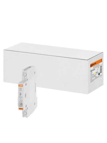 Лампа сигнальная компактная ЛСК-47 желтая АС/DC TDM