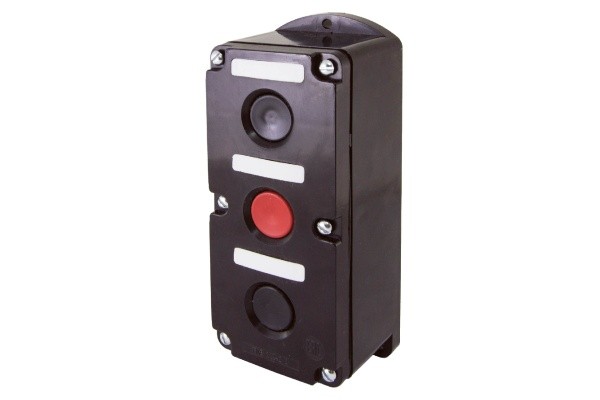 Пост кнопочный ПКЕ 212-3 УЗ красн., IP40 TDM