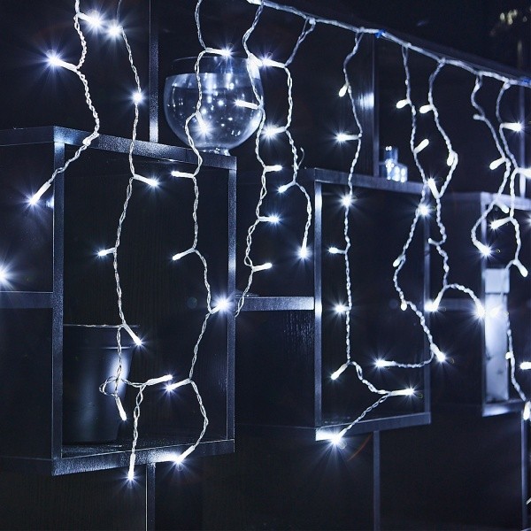 ULD-B25006-440/TTK WHITE IP44 Бахрома светодиодная с эффектом мерцания, 25м. Соединяемая. 440 светод